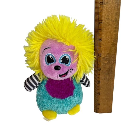 Ganz Hairbrains Lemo Plush Toy 6" Colorful Fuzzy Stuffed Animal - Picture 4 of 9